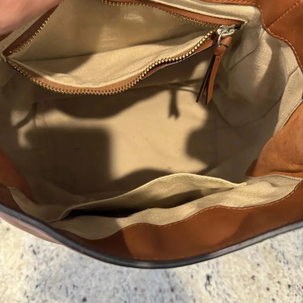 Chloé Brown Leather Suede Flap Backpack